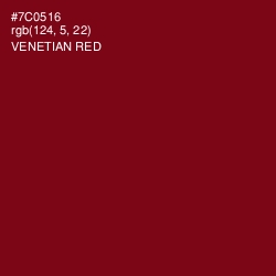 #7C0516 - Venetian Red Color Image