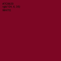 #7C0623 - Black Rose Color Image