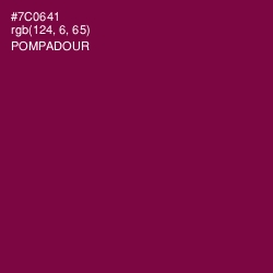 #7C0641 - Pompadour Color Image