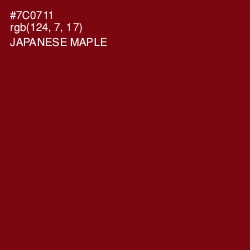 #7C0711 - Japanese Maple Color Image
