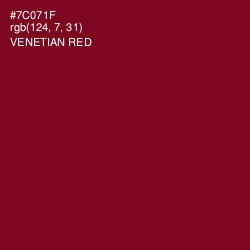 #7C071F - Venetian Red Color Image