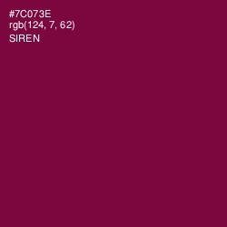 #7C073E - Siren Color Image