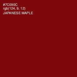 #7C090C - Japanese Maple Color Image