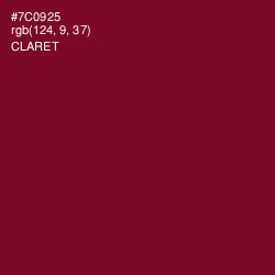 #7C0925 - Claret Color Image