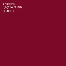 #7C0926 - Claret Color Image