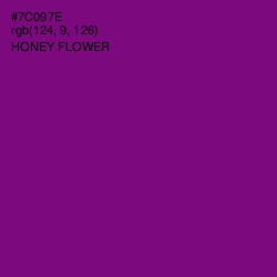 #7C097E - Honey Flower Color Image