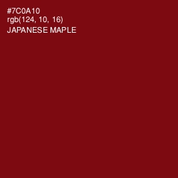 #7C0A10 - Japanese Maple Color Image