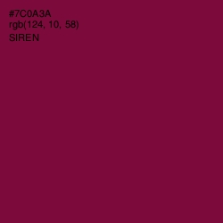 #7C0A3A - Siren Color Image