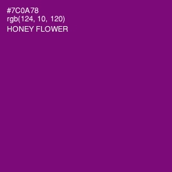 #7C0A78 - Honey Flower Color Image