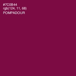#7C0B44 - Pompadour Color Image