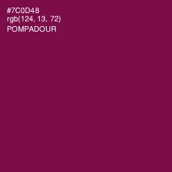 #7C0D48 - Pompadour Color Image