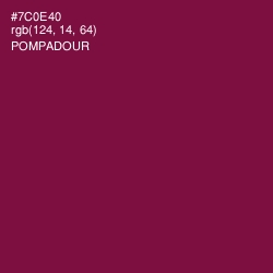 #7C0E40 - Pompadour Color Image