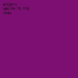 #7C0F71 - Finn Color Image