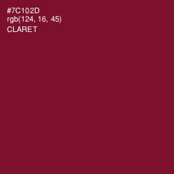 #7C102D - Claret Color Image