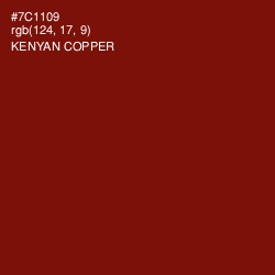 #7C1109 - Kenyan Copper Color Image