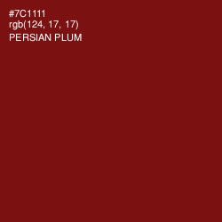 #7C1111 - Persian Plum Color Image