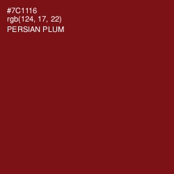 #7C1116 - Persian Plum Color Image