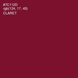 #7C112D - Claret Color Image