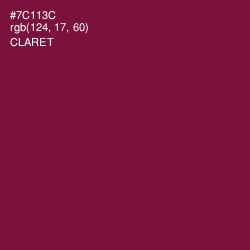 #7C113C - Claret Color Image