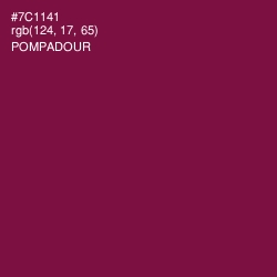 #7C1141 - Pompadour Color Image