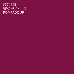 #7C1143 - Pompadour Color Image