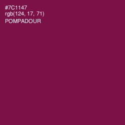 #7C1147 - Pompadour Color Image