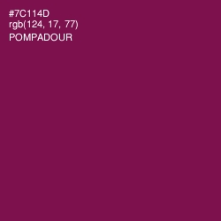 #7C114D - Pompadour Color Image
