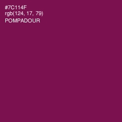 #7C114F - Pompadour Color Image