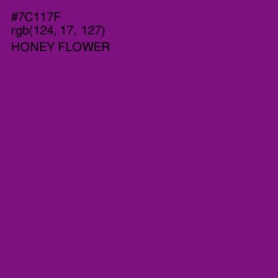 #7C117F - Honey Flower Color Image