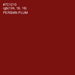 #7C1210 - Persian Plum Color Image