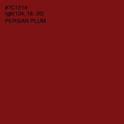 #7C1214 - Persian Plum Color Image