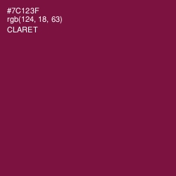 #7C123F - Claret Color Image