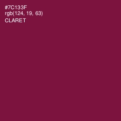 #7C133F - Claret Color Image