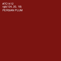 #7C1412 - Persian Plum Color Image