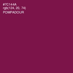 #7C144A - Pompadour Color Image