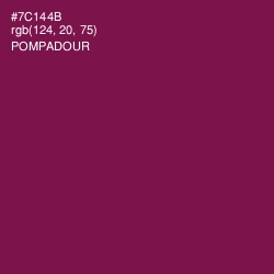 #7C144B - Pompadour Color Image