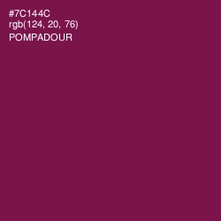#7C144C - Pompadour Color Image