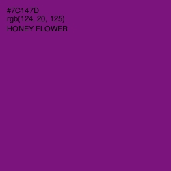 #7C147D - Honey Flower Color Image