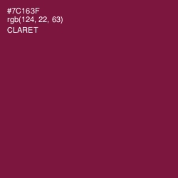 #7C163F - Claret Color Image