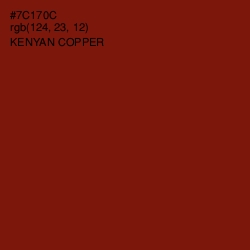 #7C170C - Kenyan Copper Color Image