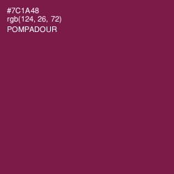 #7C1A48 - Pompadour Color Image