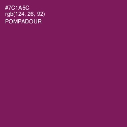 #7C1A5C - Pompadour Color Image