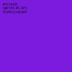 #7C1ADD - Purple Heart Color Image