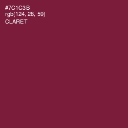 #7C1C3B - Claret Color Image