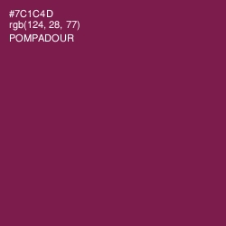 #7C1C4D - Pompadour Color Image