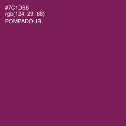 #7C1D58 - Pompadour Color Image