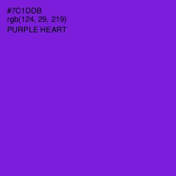 #7C1DDB - Purple Heart Color Image