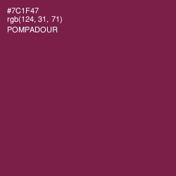 #7C1F47 - Pompadour Color Image