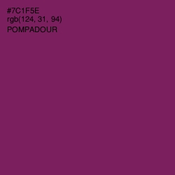 #7C1F5E - Pompadour Color Image