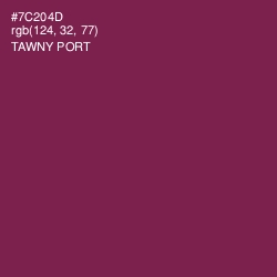 #7C204D - Tawny Port Color Image